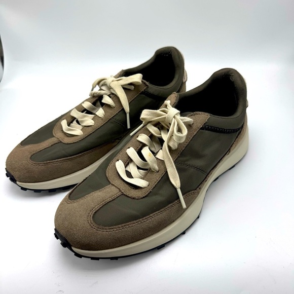 Cole Haan Grand Two Tone Sneakers Mens Size 10 Green Nylon & Suede - Picture 3 of 10